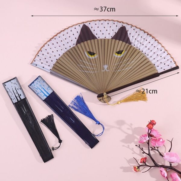 Charming Cat Folding Handheld Fan