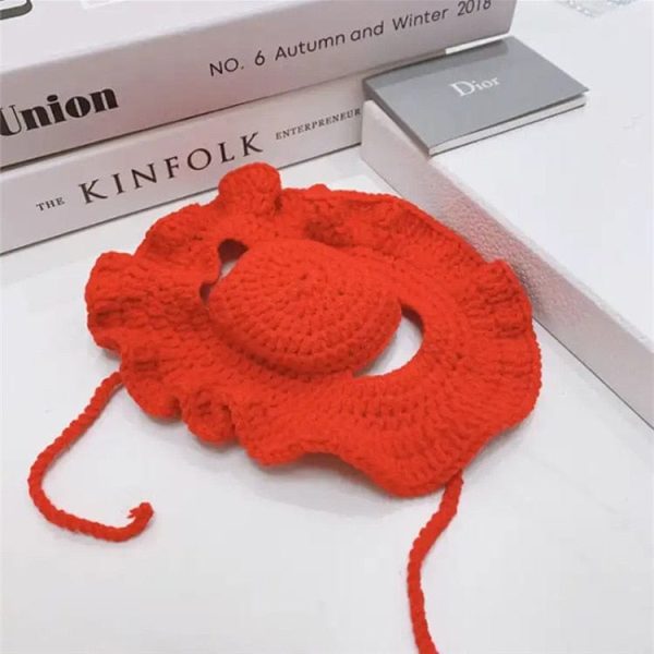 Adjustable Knitted Cute Cat Hat