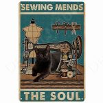 Funny Vintage Metal Cat Signs