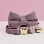 Personalized Velvet Cat Bow Collars