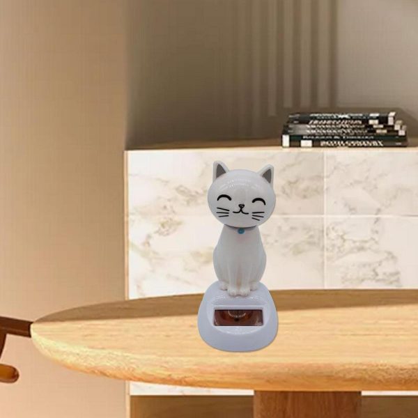 Solar Powered Car Dashboard Cat