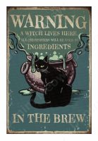 Funny Vintage Metal Cat Signs