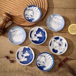 Lucky Cat Ceramic Mini Plates