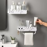 Cute Cat Bathroom Shelf Organizer