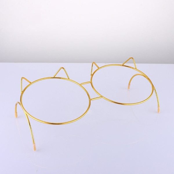 Non-slip Transparent Designer Cat Bowls