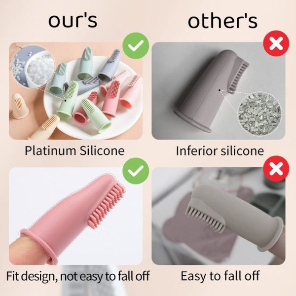 Nontoxic Cat Finger Tooth Brush