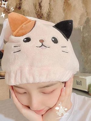 Cat Quick Dry Hair Towel