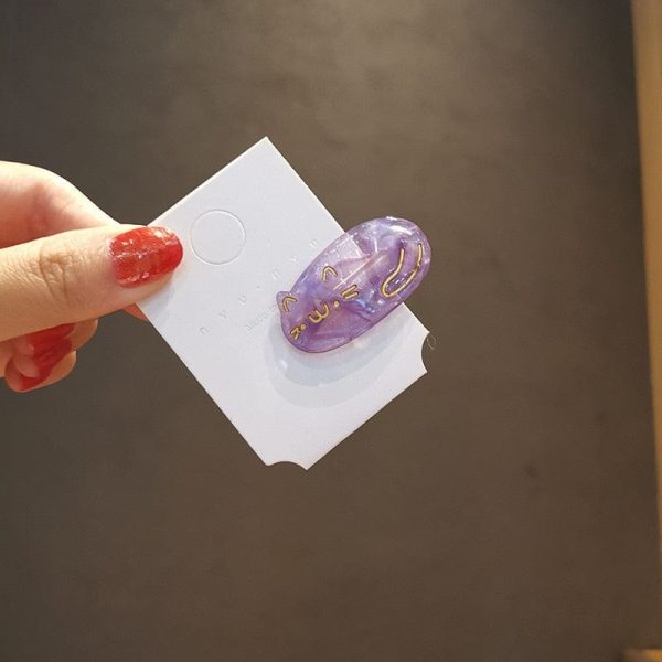 Sweet Oval Cat Hair Clips