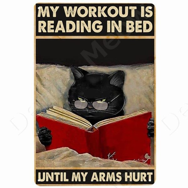Funny Vintage Metal Cat Signs