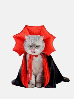 Cat Halloween Dracula Vampire Cape