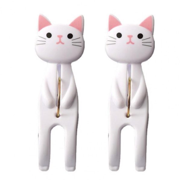 2Pcs Cat Clothes Pegs