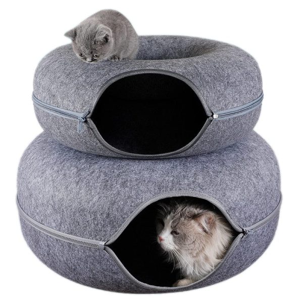 Cat Donut Indoor Interactive Bed