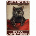 Funny Vintage Metal Cat Signs