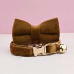 Personalized Velvet Cat Bow Collars