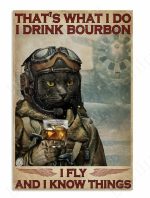 Funny Vintage Metal Cat Signs