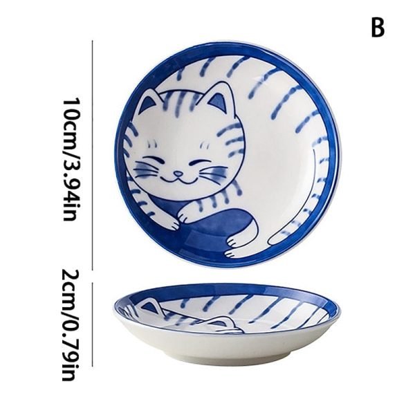 Lucky Cat Ceramic Mini Plates