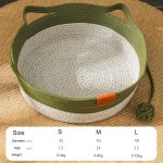 Hand-Woven Cooling Cat Bed