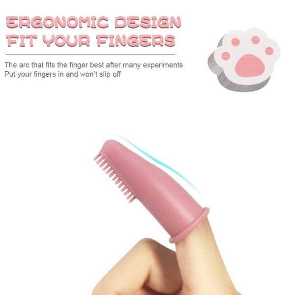 Nontoxic Cat Finger Tooth Brush