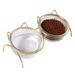 Non-slip Transparent Designer Cat Bowls