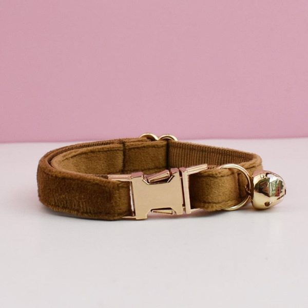 Personalized Velvet Cat Bow Collars
