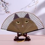 Charming Cat Folding Handheld Fan