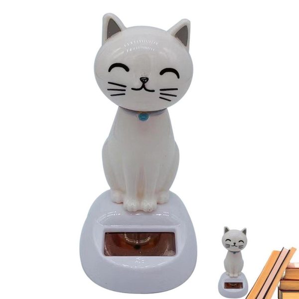 Solar Powered Car Dashboard Cat