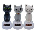 Solar Powered Car Dashboard Cat