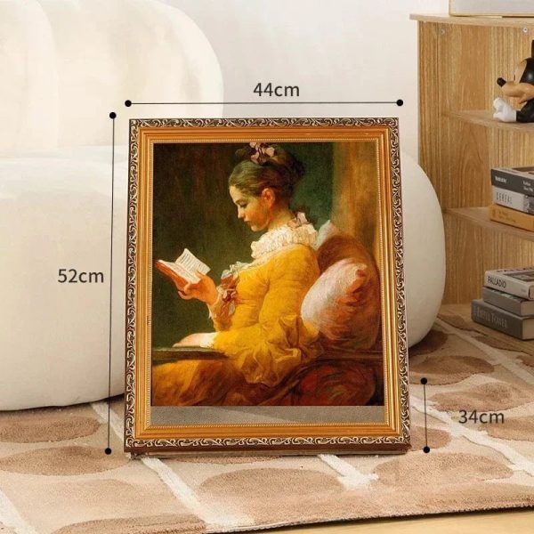Oil painting cat scratching board