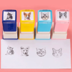 Custom-Made Personalized Cat Portrait Stamp