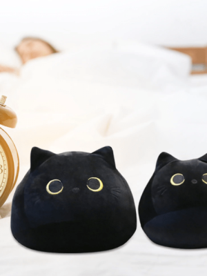 Black Cat Shaped Cute Pillows