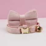 Personalized Velvet Cat Bow Collars