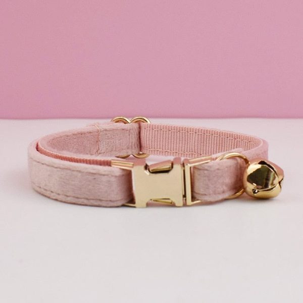 Personalized Velvet Cat Bow Collars