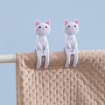 2Pcs Cat Clothes Pegs