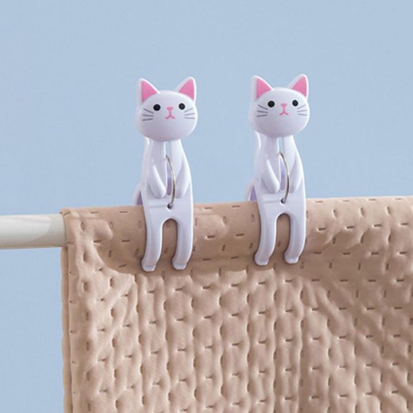 2Pcs Cat Clothes Pegs