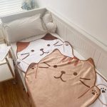 Cozy Cat Flannel Single Blanket