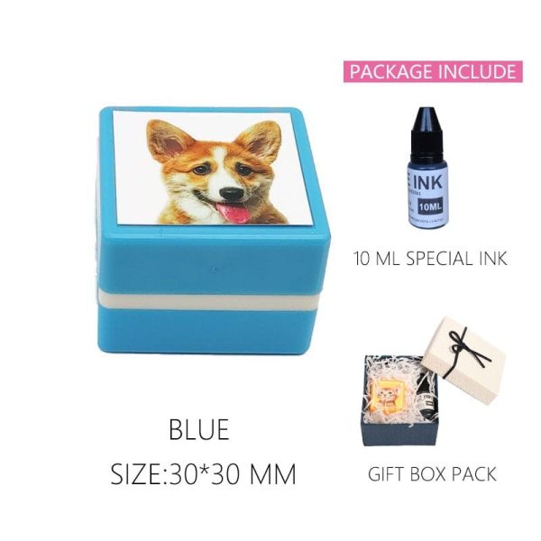 Custom-Made Personalized Cat Portrait Stamp