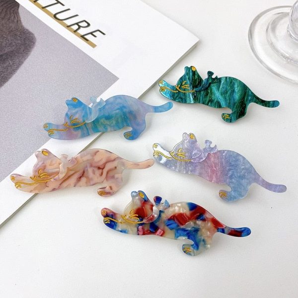 Colorful Cat Duckbill Hair Clips