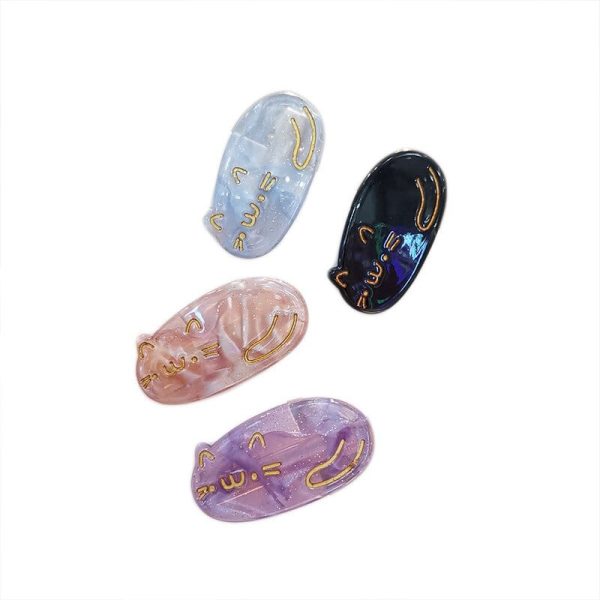 Sweet Oval Cat Hair Clips