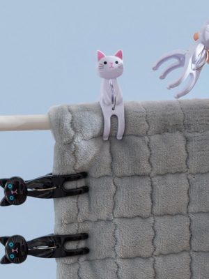 2Pcs Cat Clothes Pegs