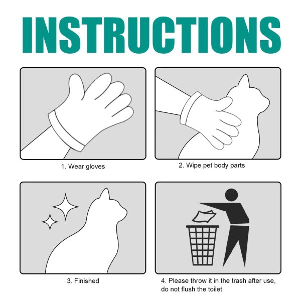 Cat Disposable Wash Free Cleaning Gloves
