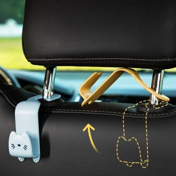 2pcs Multifunctional Cute Car Hooks