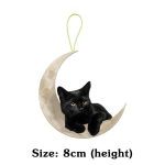 Cat On The Moon Cat Mirror Ornament
