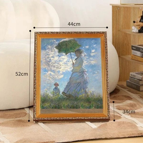 Oil painting cat scratching board