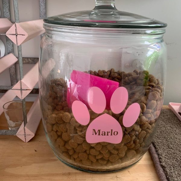 2Pcs Personalized Cat Paw Stickers