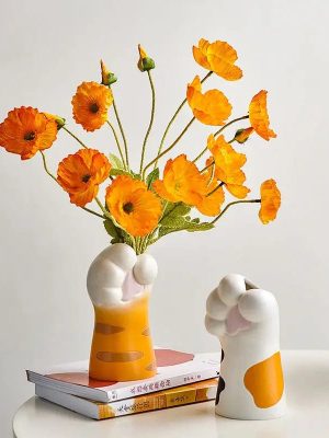 Cat Paw Ornament Flower Vase