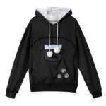 Pullover Mesh Pocket Cat Hoodie