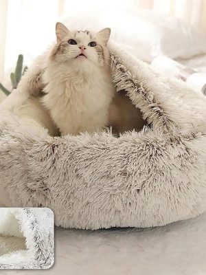 Cat Plushy Winter Nest Bed