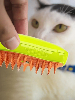 Steamy Electric Cat Grooming Brush