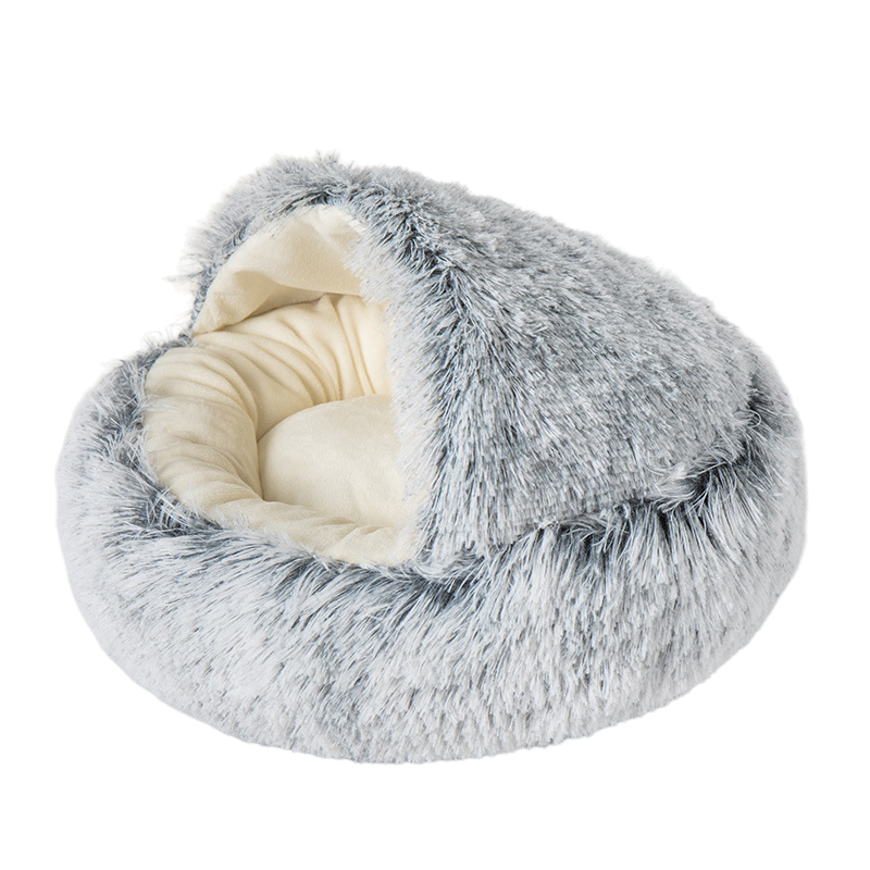 Cat Plushy Winter Nest Bed 8 gray PhotoRoom.png PhotoRoom 9712c7e0 93f0 4f41 943c b9e459f834a9