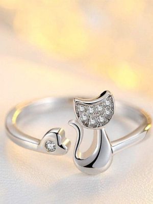Cat Charm Ring
